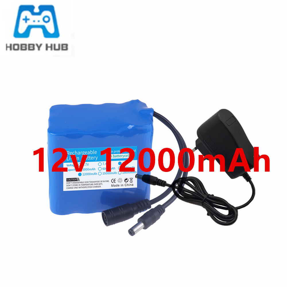 Lithium Battery 12V - 12V 12000mah バッテリー 3S4P 実容量充電式リチウムイオンバッテリーパック容量 DC