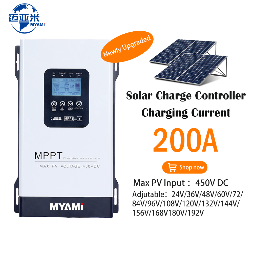 MPPTソーラー充電コントローラー 200A 調整可能 24 - Charge Controller Solar のレビューと価格