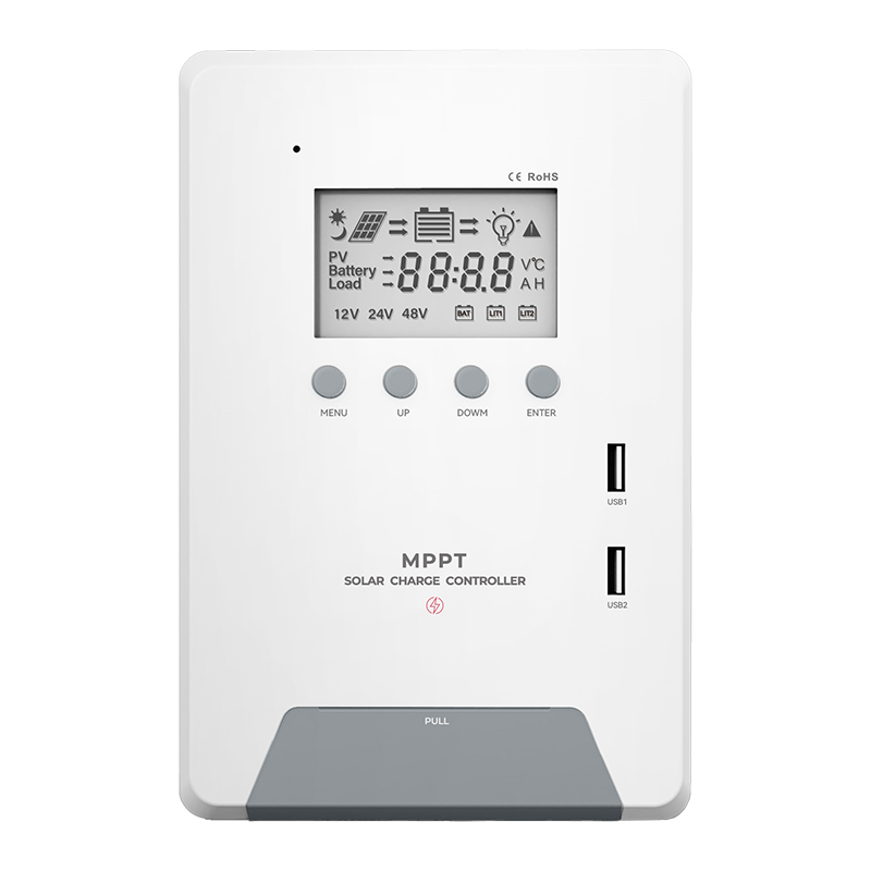 30A 60A MPPT LCD ソーラーバッテリー充電コン - Charge Controller Solar のレビューと価格