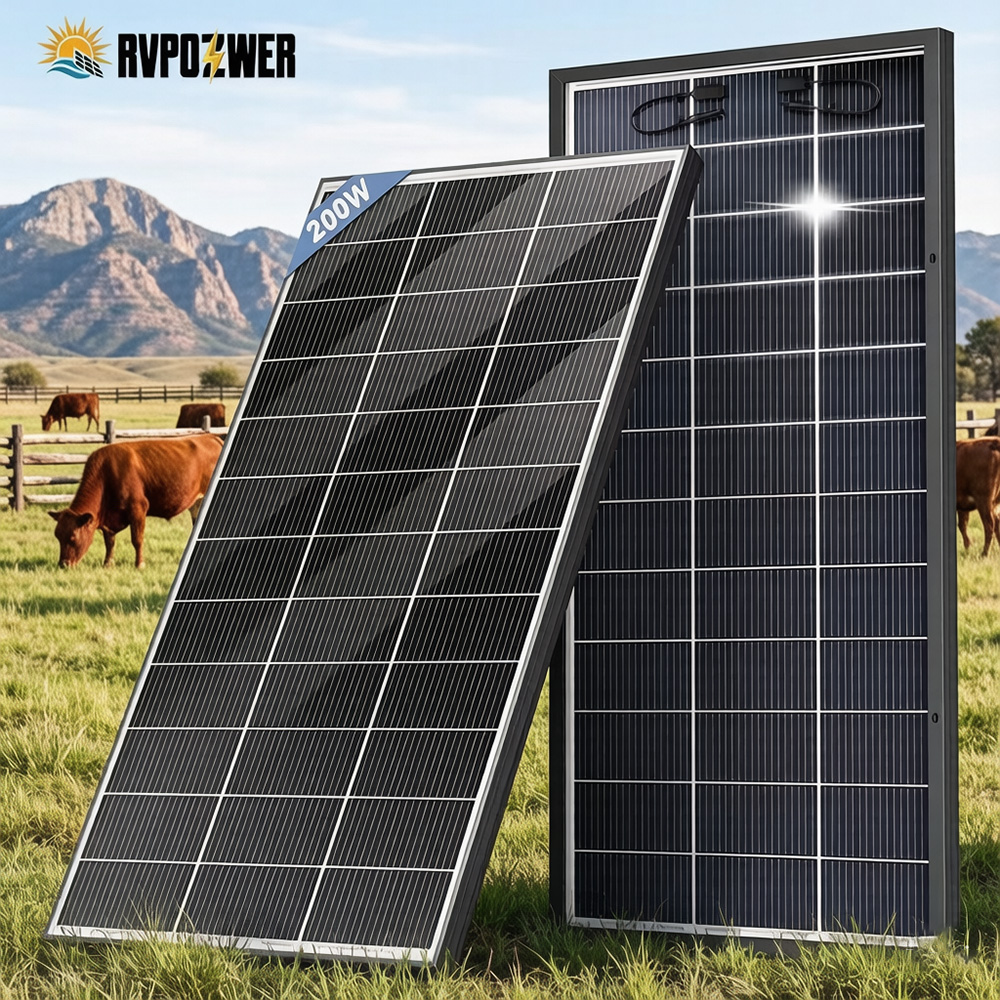 RVPOZWER 両面発電ソーラーパネル 16BB N型単結 - Solar Panel 200W のレビューと価格