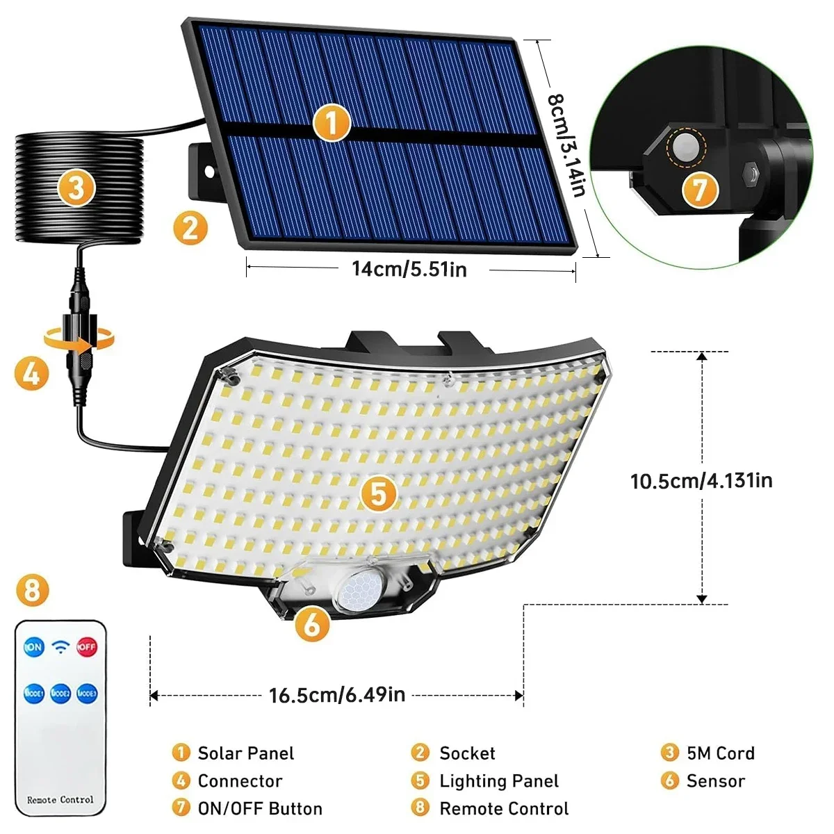 234LED ソーラー屋外ライト モーションセンサー 超高輝 - Solar Lamp のレビューと価格