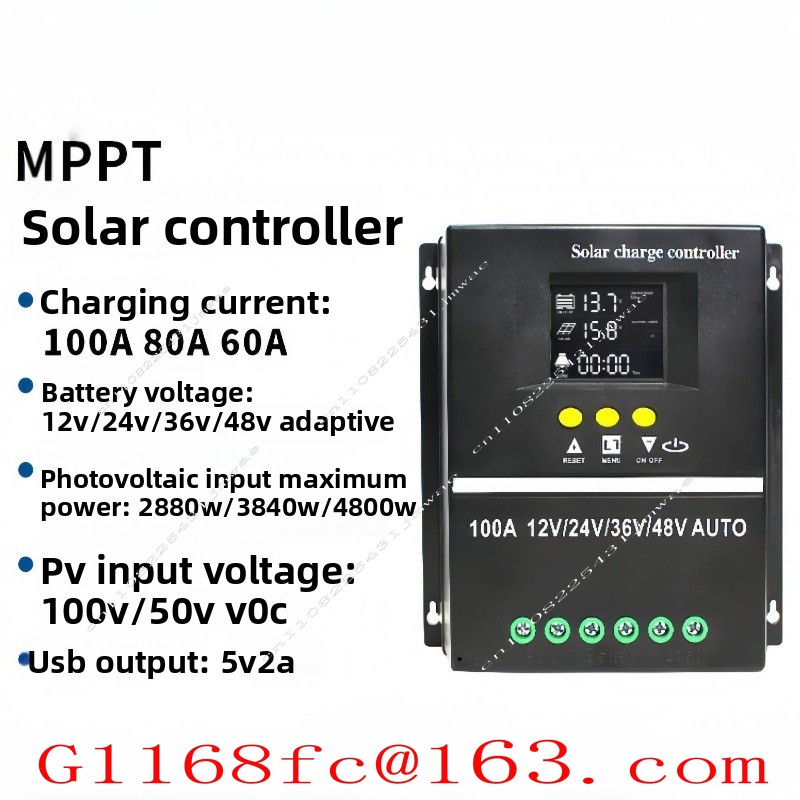 MPPTソーラーコントローラー 60A/80A/100A、太 - Charge Controller Solar のレビューと価格