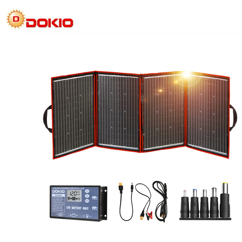 ドキオブランド フレキシブル折りたたみ式200Wモノソーラー - Solar Panel 200W のレビューと価格