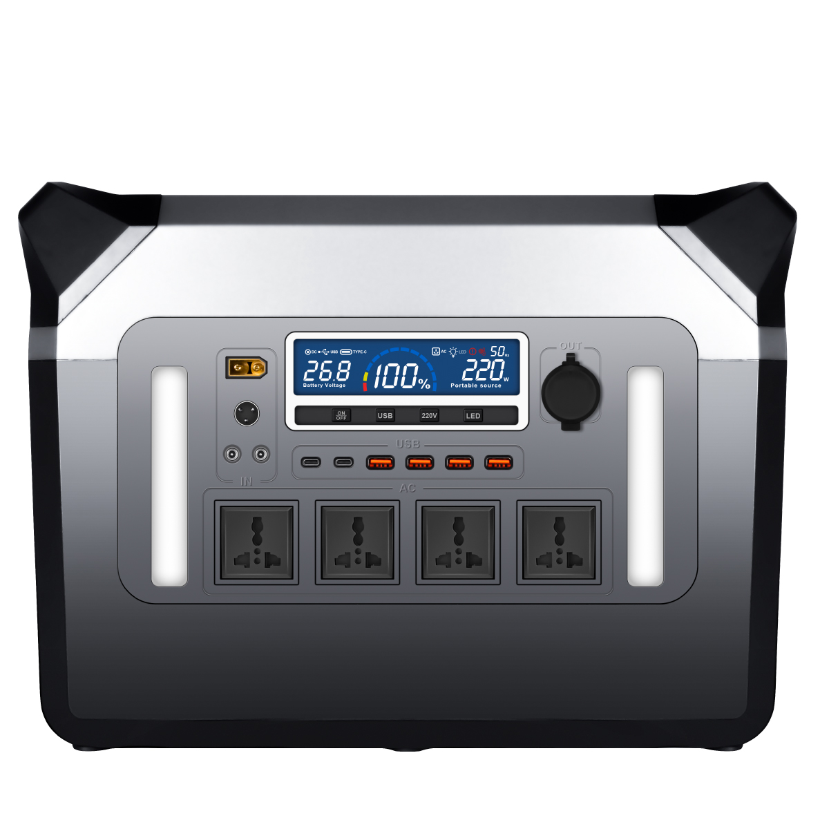 3000Wポータブル電源 ソーラー発電機 リチウムイオンバッ - Solar Generator のレビューと価格