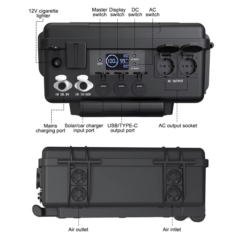 110V 220V ポータブル充電ステーション 3000W  - Solar Generator のレビューと価格