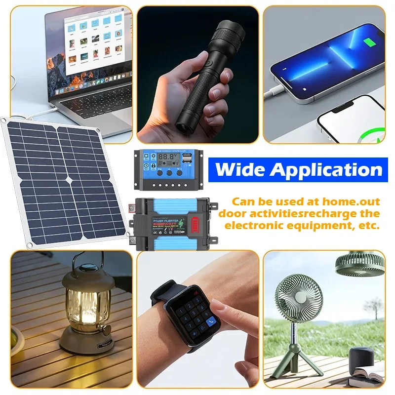6000Wのソーラーキット。200Wのソーラーパネルとコント - Solar Panel 200W のレビューと価格