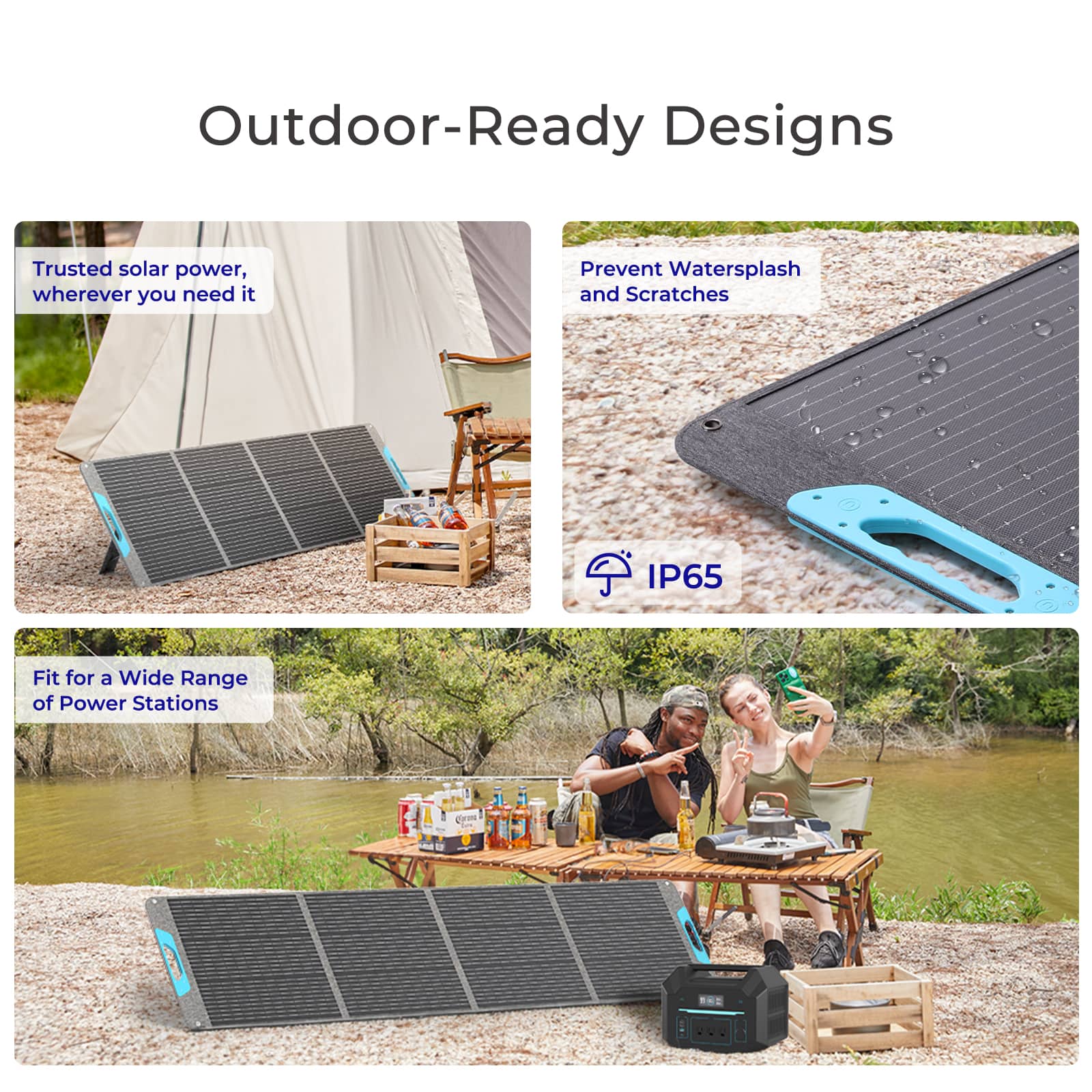 Renogy-ポータブルソーラーパネル,防水,ip65,折り - Solar Panel 200W のレビューと価格