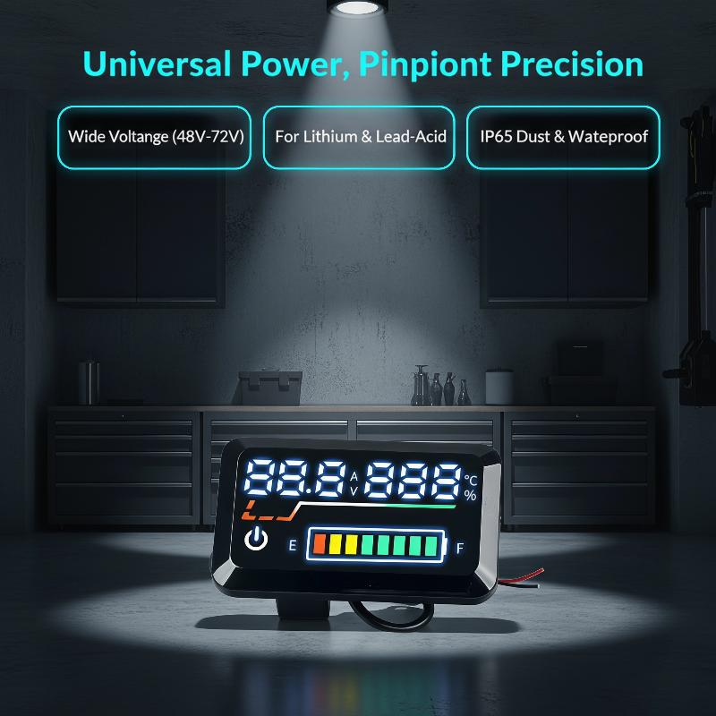 新型精密電圧計 デジタルバッテリー残量表示器 48V-72V - Energy Monitor Meter のレビューと価格