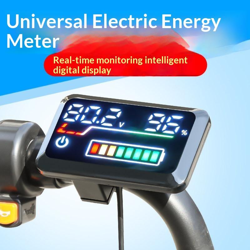 新型精密電圧計 デジタルバッテリー残量表示器 48V-72V - Energy Monitor Meter のレビューと価格