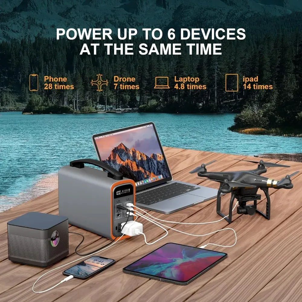 320Wh Lifepo4 ポータブル発電所、太陽光発電機  - Solar Generator のレビューと価格